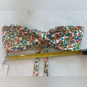 NWT Resa Santorini Bandeau Top in Paisley Floral Print Size Small